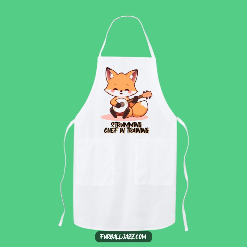 Funny Banjo Fox Apron: Cook Up Laughs in the Kitchen Hilariously
