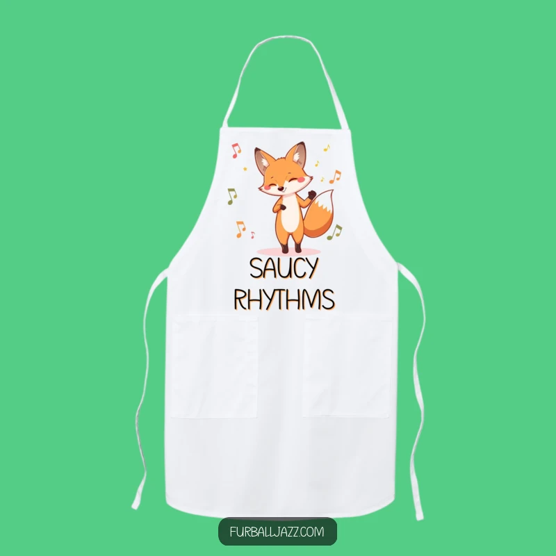 Funny Fox Jazz Apron: Cook With a Smooth, Jazzy Flair