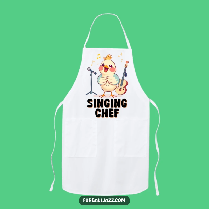 Funny Bird Jazz Apron - Musical Kitchen Fun Gift