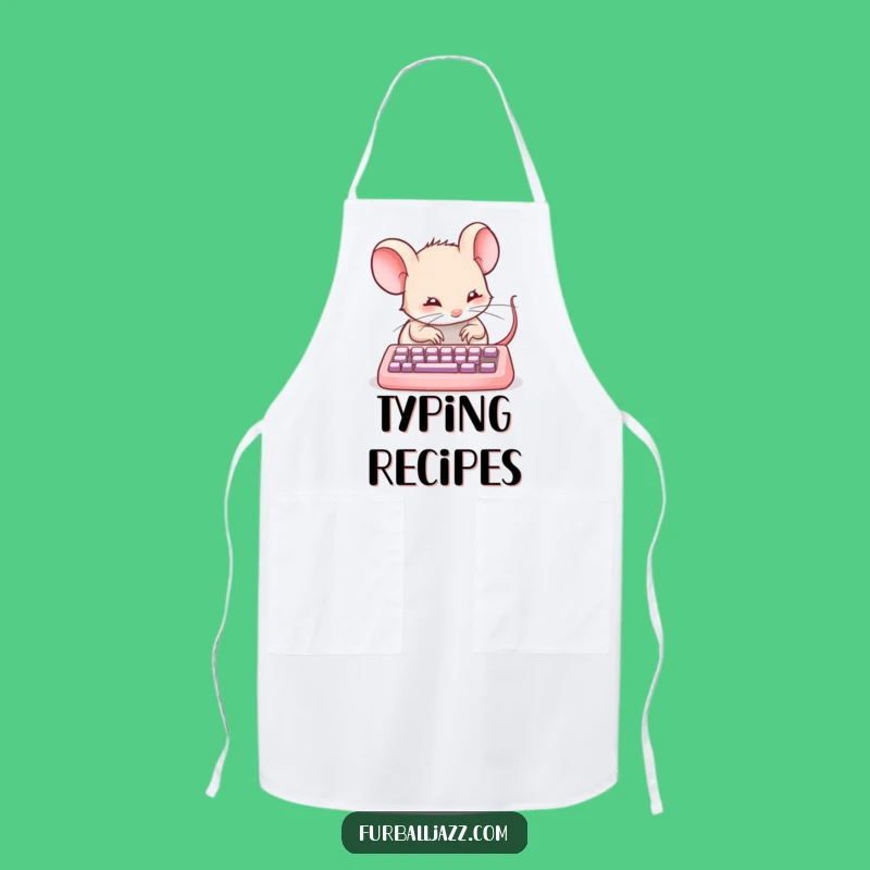 Funny Mouse Typing Apron - Chef's Hilarious Coder Gift