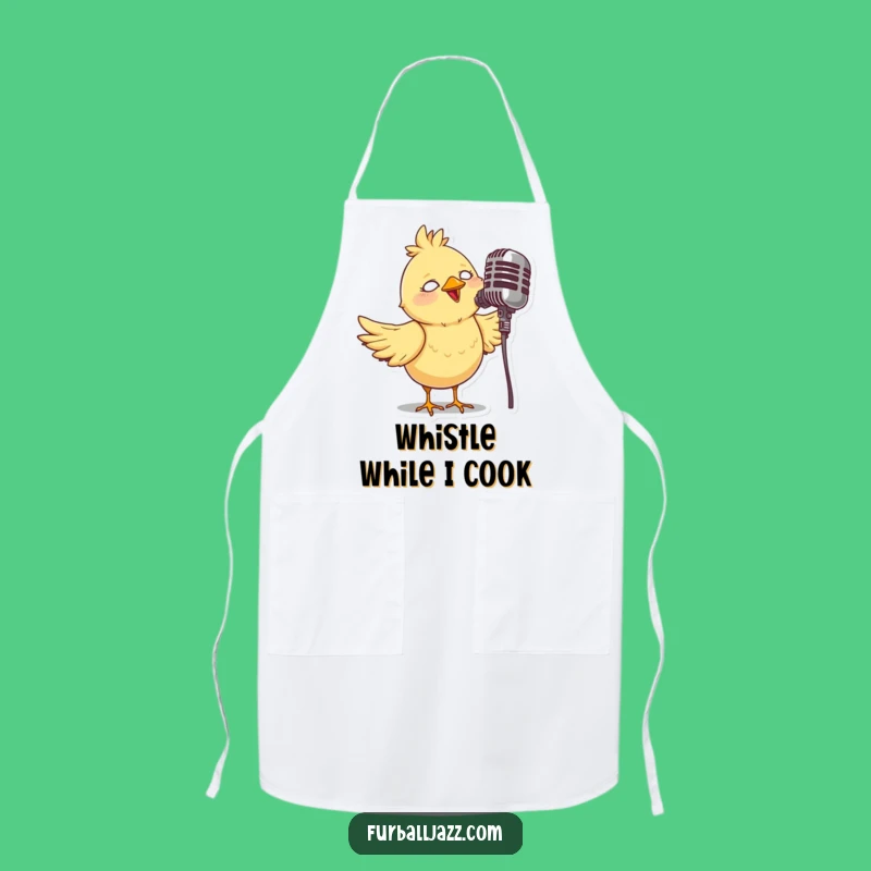 Funny Bird Singer Apron: Kitchen Tunes, Perfect Gift for Culinary Maestros
