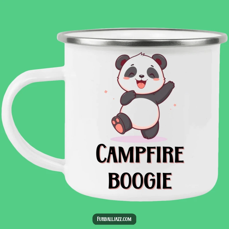 Funny Panda Dancing Camping Mug - Outdoor Groovy Bear Gift