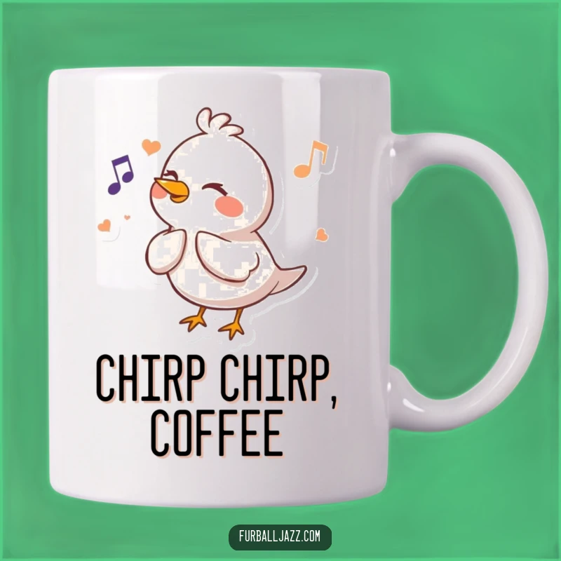 Funny Bird Flute Mug: Cheerful Melody Maker - Musical Bird Gift, Perfect Funny Gift!