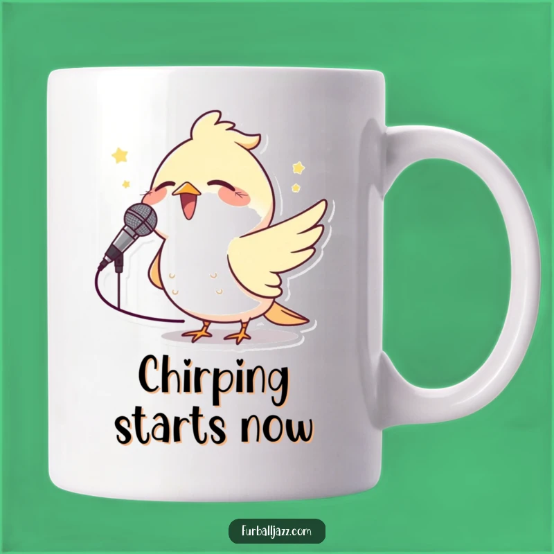 Funny Bird Microphone Mug: Singing Character, Perfect Hilarious Gift for Karaoke Lovers