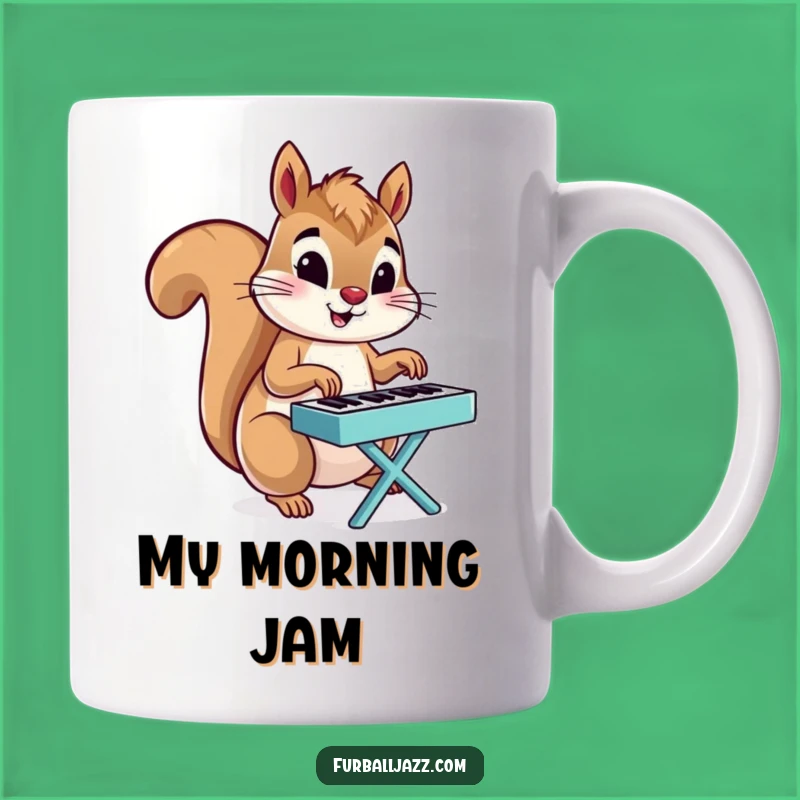 Funny Squirrel Piano Mug: A Hilarious Gift for Music Lovers