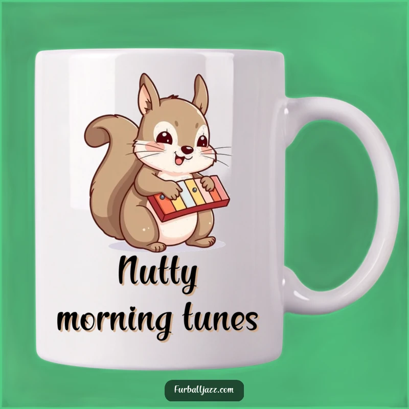 Funny Squirrel Xylophone Maestro Mug - A Hilarious Musical Gift for Animal Lovers