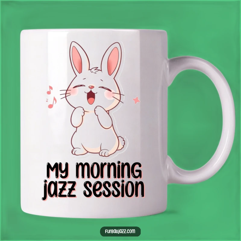 Funny Rabbit Scat Singer Mug - A Hilarious Gift for Music Lovers!