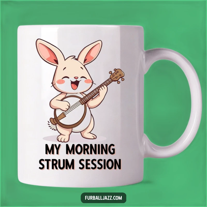 Funny Rabbit Banjo Player Mug: A Joyful Musician's Perfect Funny Gift
