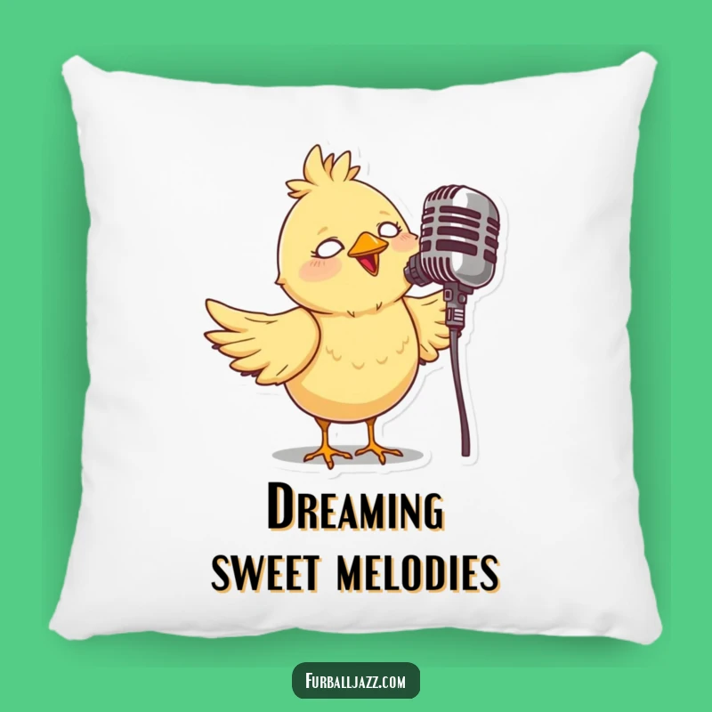 Funny Bird Singer Pillow: Soft Comfort, Perfect Gift for Music Nooks