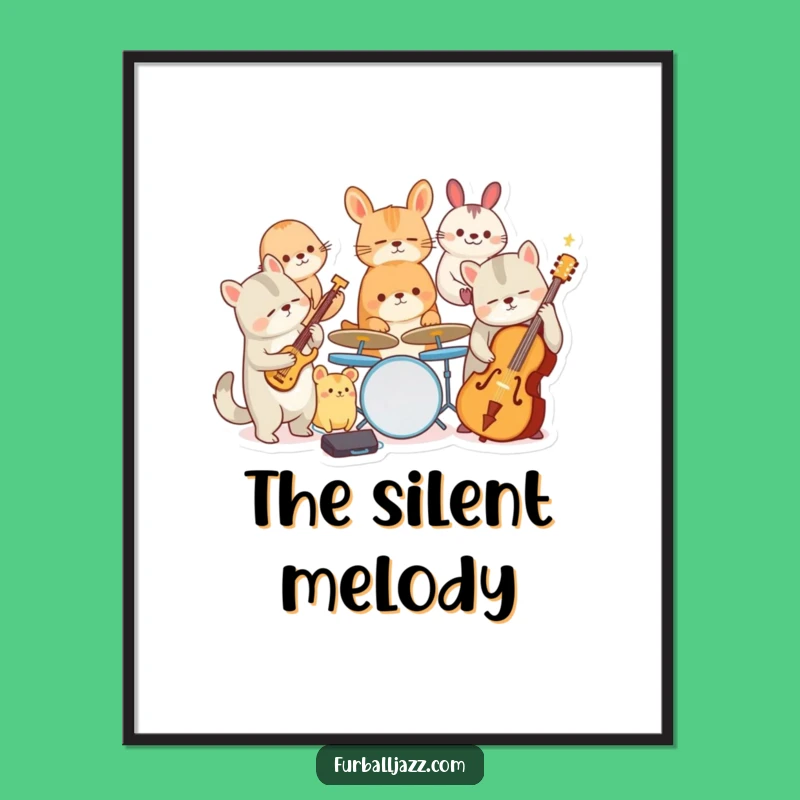 Funny Jazz Animal Band Digital Print: Unleash Musical Joy in Your Home