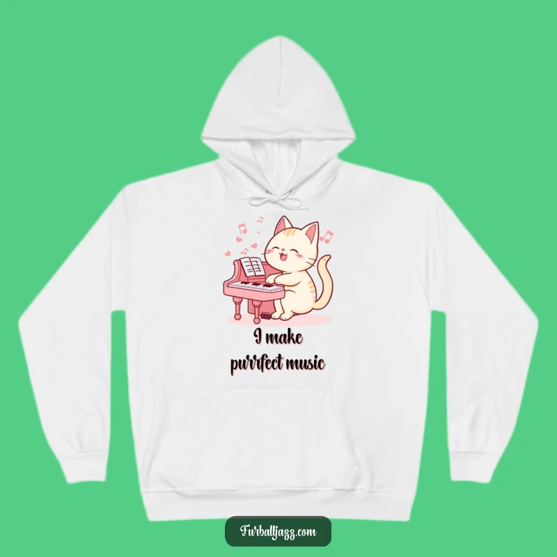 Funny Cat Pianist Hoodie: Cozy Feline Musician Sweatshirt, Ultimate Funny Gift