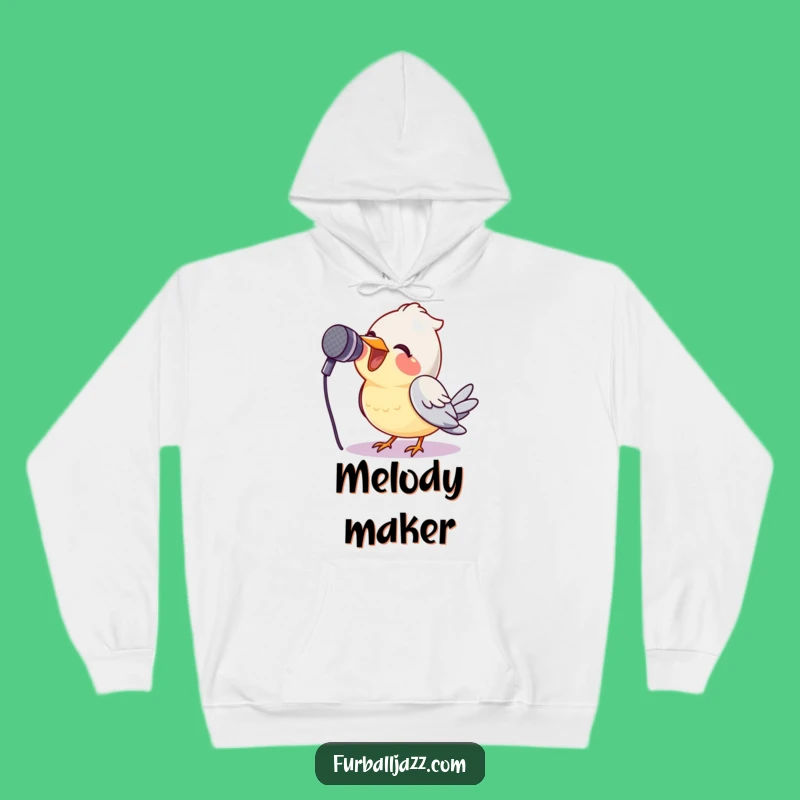 Funny Bird Singing Hoodie - Cozy Avian Rockstar Sweatshirt Gift