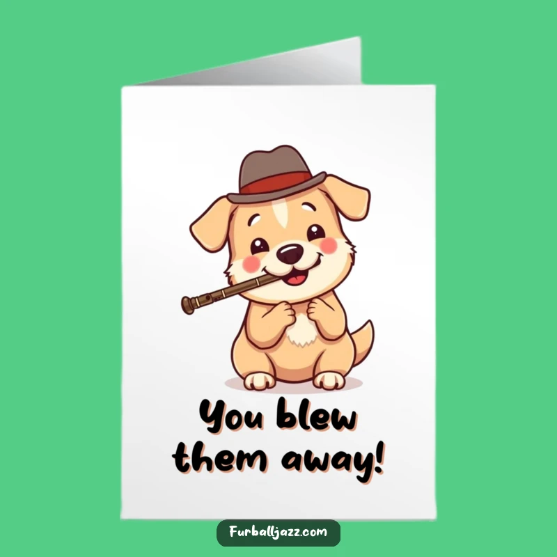 Free Printable Dog Congrats Card: Jazzy Success Downloadable Gift