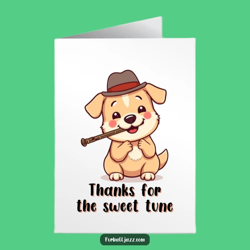 Free Printable Dog Thank You Card: Jazzy Thanks Downloadable Gift