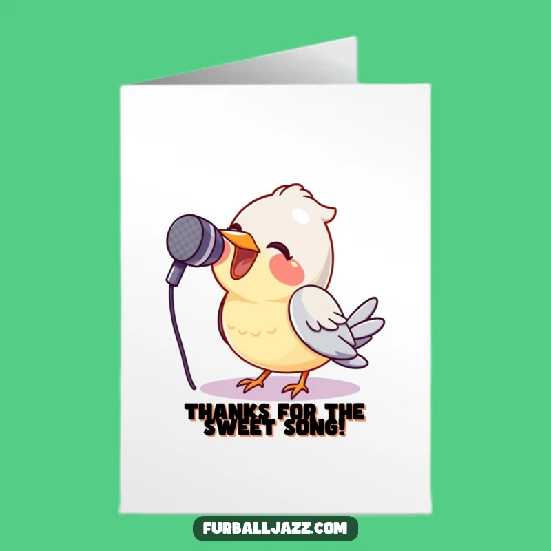 Free Printable Thank You Card: Birdy Ballad of Gratitude Digital Download