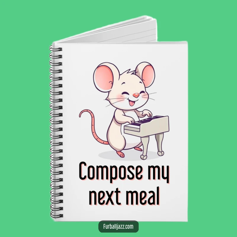 Funny Mouse Piano Notebook: Jot Down Your Melodies - A Funny Gift