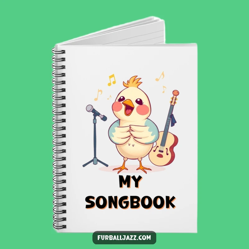 Funny Bird Jazz Notebook - Music Score and Song Gift
