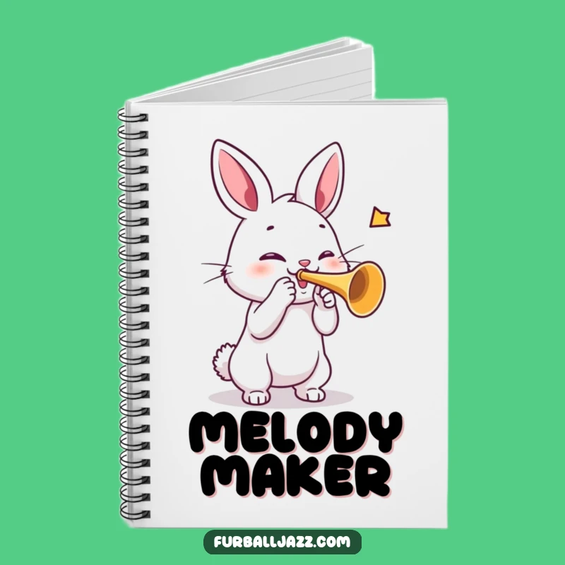Funny Rabbit Trumpet Notebook: Compose Your Next Masterpiece Here