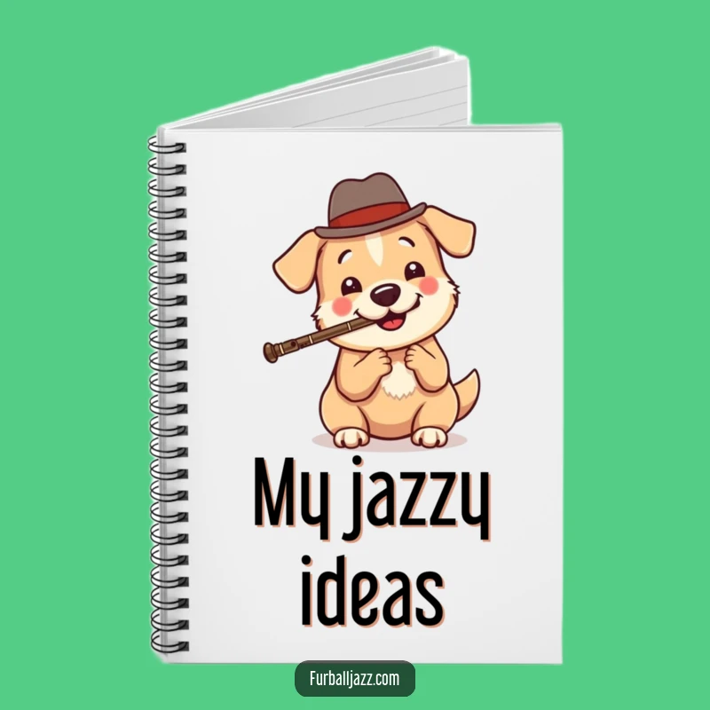 Funny Dog Jazz Notebook: Compose Your Cool Tunes