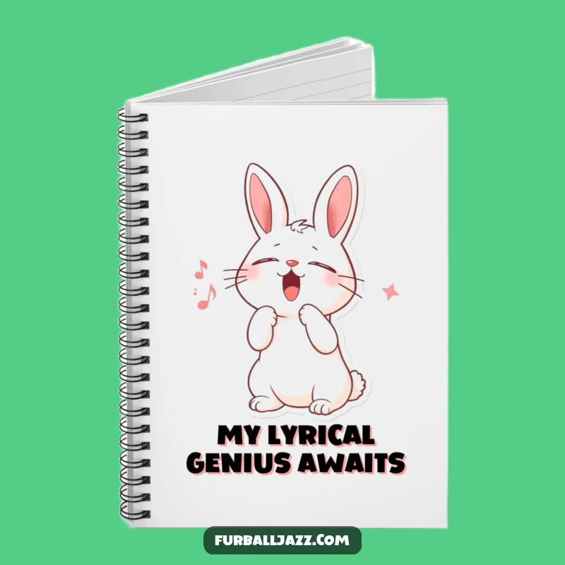 Funny Rabbit Scat Singer Notebook - Jot Down Your Melodies!