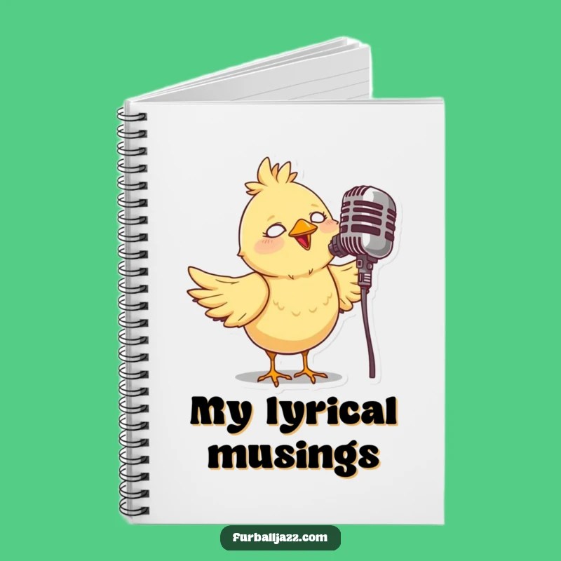 Funny Bird Singer Notebook: Playful Journal, Perfect Gift for Songwriters