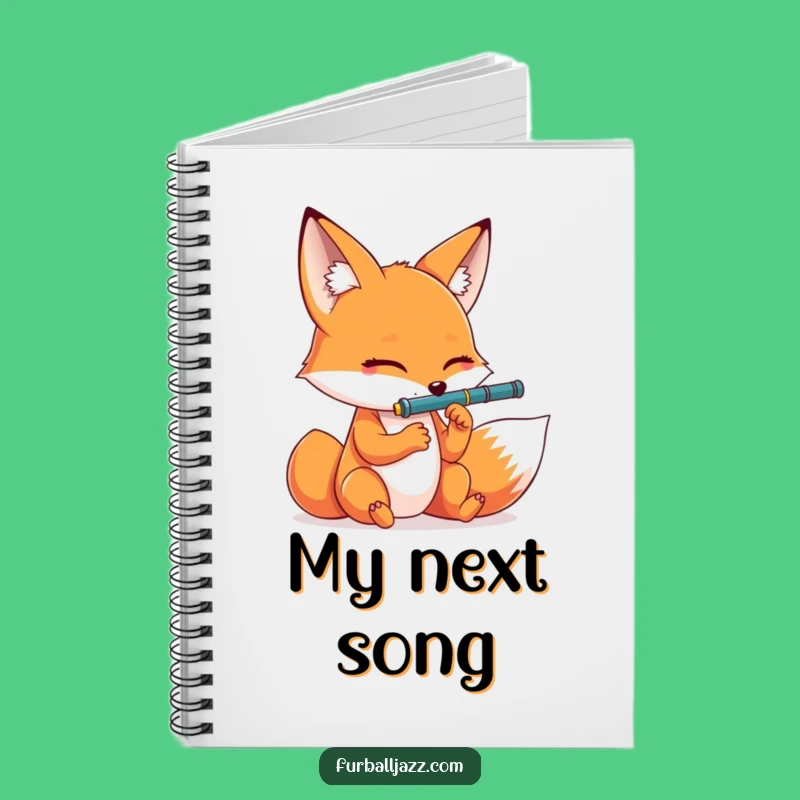Funny Fox Clarinet Notebook: Jot Down Notes with Musical Humor