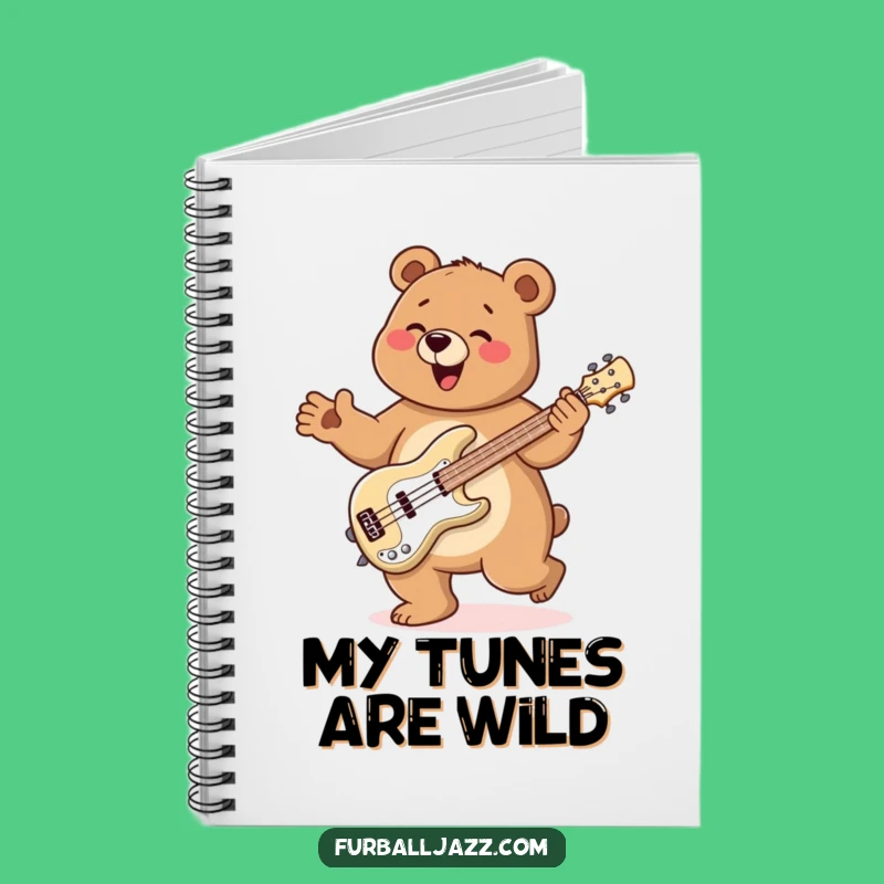 Funny Bear Bass Jig Notebook: Jot Down Lyrics with This Funny Gift