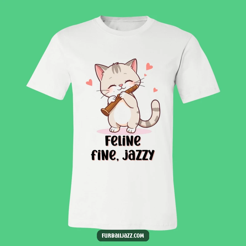 Funny Cat Clarinet Tee - Jazzy Feline Musician Shirt for Cool Cats