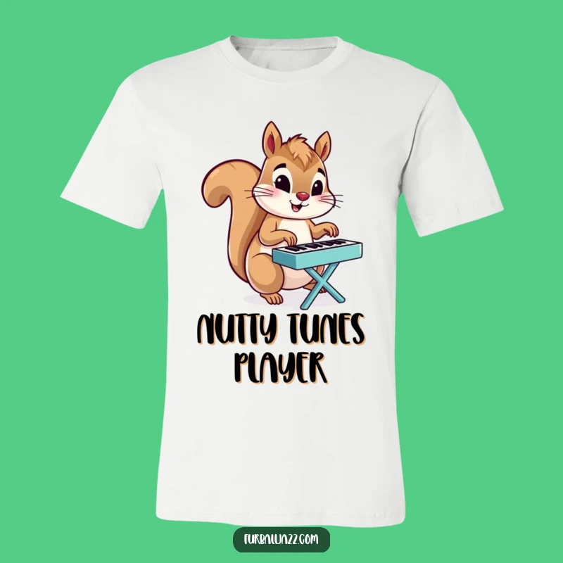 Funny Squirrel Piano Player T-Shirt: Quirky and Humorous Tee