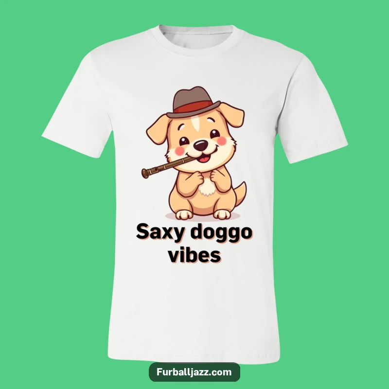 Funny Dog Jazz T-Shirt: Dapper Pup Tunes, Ideal Funny Gift