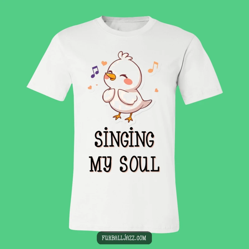 Funny Bird Flute T-Shirt: Happy Melody Maker - Musical Bird Tee, Great Funny Gift!