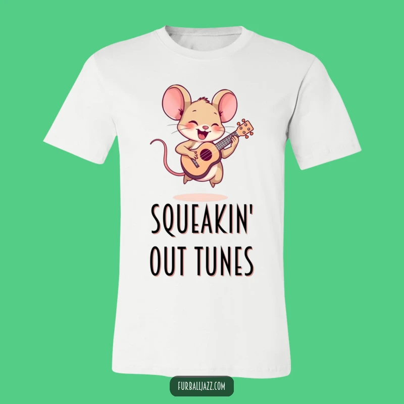 Funny Mouse Ukulele Player T-Shirt: Wear Your Fun - Hilarious Gift Idea